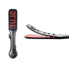 Shlyopalka, BDSM accessory of the Oka-hpki Slut, 38 x 5 cm, PVC, black