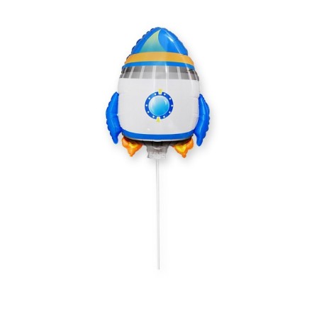 Foil ball 19 "Rocket", on a stick