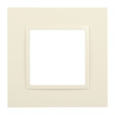 Frame for sockets and switches ERA ELEGANCE 14-501-02 Classic, 1 post, ivory