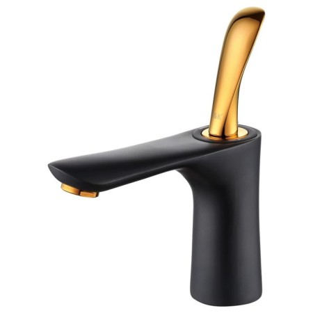 D&K Venice Baciano DA1032159 sink mixer, single -leaf, black/gold