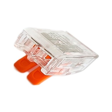 Dori connecting terminal (QMC 221-412) 2-wire, transparent 6pcs in a blist-2