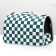 Overnight bag with organizer and porthole, 43 x 24 x 28 cm, white/green