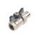 Ballic Aqualink, PN 50 tap, internal/outer thread 1/2, ", Light, straight, butterfly, nickel.