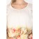 Female blouse, size 42, white color, coral