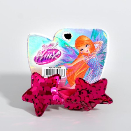 Hair elastic band "Stars", 2 pieces, Winx-3
