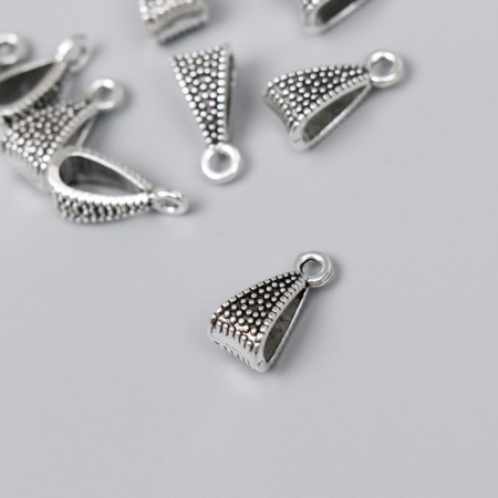 Bale (holder of d/pendant) Metal d/creativity "Points" silver G092B551 1.6x0.8 cm