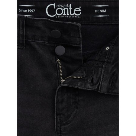 Women's jeans with an unprocessed edge Conte Elegant Skinny, size S, color Washed Black-6