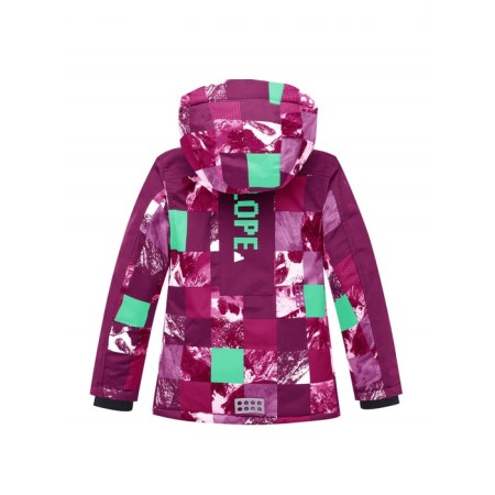 Ski costume for a girl, height 146 cm, raspberry color-2