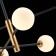 Ceiling EVOLUCE lamp. Sle220103-06. Arcola. 6x5 watts, G9, 4000k, 98x98x58 cm, black color, bronze