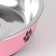 The bowl is round with a non -slip base and print, 450 ml, pink