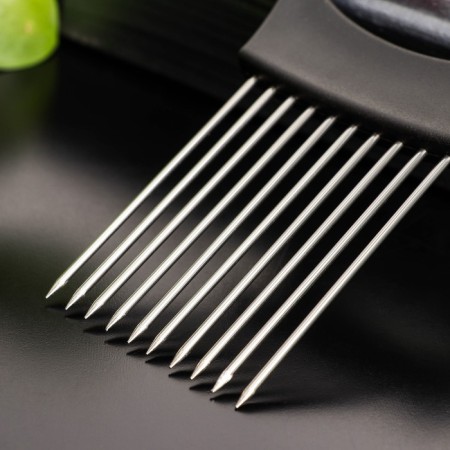 Magistro onion cutting device, stainless steel, black color-1