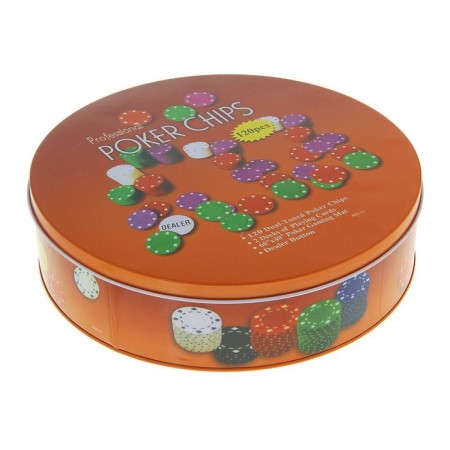 Poker, set for the game (maps 2 decks, chips 120 pcs.), With a face value, 40 x 60 cm-5