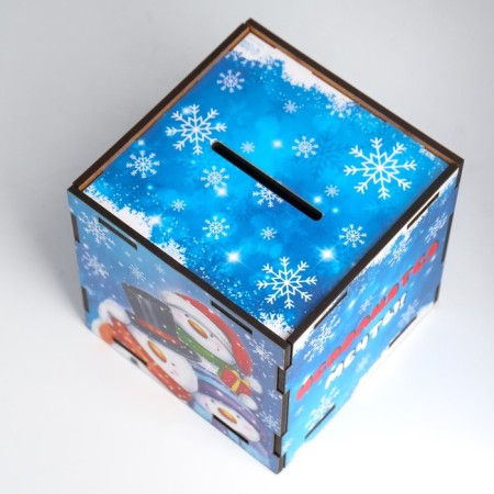 New Year's piggy bank Cube "Let the dreams come true" 10x10x10 cm-5