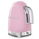 Electric kettle SMEG KLF04Pkeu, metal, 1.7 l, 2400 watts, adjustment t, pink