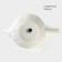 A porcelain teapot on a stand from Bellatenero bamboo "Tulip", 700 ml, white color