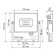 Feater LED Feron, LL-931, IP65, 70 W, 183x169x29 mm, glow cold white