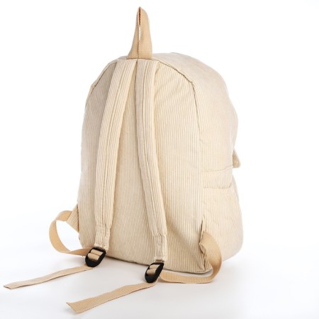 Youth backpack from lightning textiles, 4 pockets, beige color-3