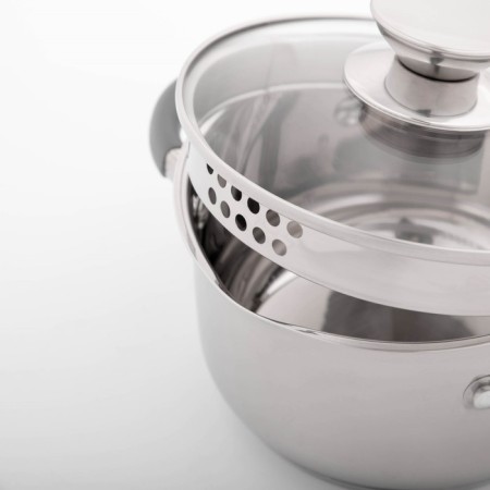 Magistro tefida stainless steel pan, 1.7 l, lid-durglang, plum nose, capsule, silicone handles-3