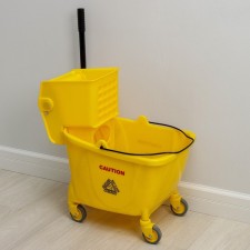 Carbon tag with mechanical spin, 32 l, yellow color