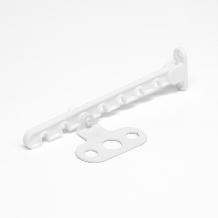 Tundra window opening limiter, plastic, l = 165 mm, white, 1 pc.