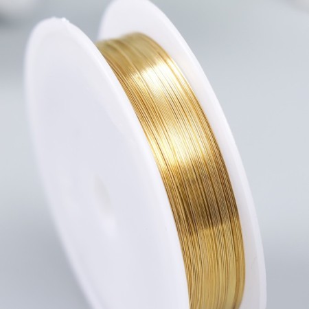Wire for creativity "Astra" 0.25 mm, 10 m, gold-2