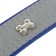 The collar is wide with bones, reflective, 66 x 3.5 cm, Osh 48-58 cm, blue