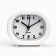 Clock - HELL WITHOULLE "Classic" on legs, discrete move, 10 x 8.5 cm, aa, white