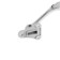 Door locomard lock, "goat leg", white color
