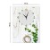 Carty clock is wall-mounted, interior "branch", silent, 30 x 40 cm