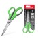 Scissors Erichkrause Megapolis, 16.5 cm, with improved 4D swoops, do not rust, handles with rubber inserts, in the blist