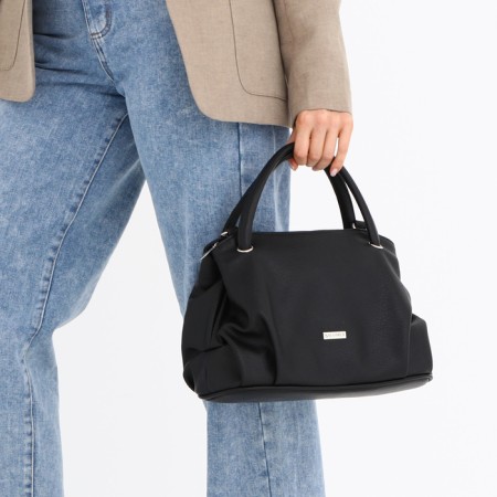 Bag women, medium size, black color-6