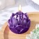 Figure candle "Lotus", 6.6x6.5 cm, purple, in the box