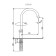 Mixer for the kitchen Ulgran U011-342, two-wound, graphite color