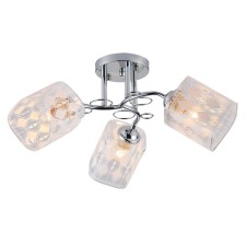 Ceiling light ESCADA, 1106/3PL. 3x40W, E27, 500x500x230 mm, chromium color