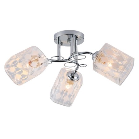 Ceiling light ESCADA, 1106/3PL. 3x40W, E27, 500x500x230 mm, chromium color