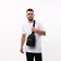 Male sling bag from textiles, headphones, green color