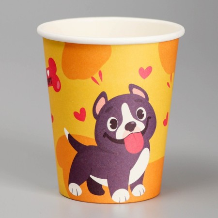 A single -single -paper glass "puppy", 250 ml-1
