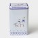 Bank for bulk products "geese", 2.7 l, 13.5 x 9.5 x 21.5 cm, tin, white color in peas
