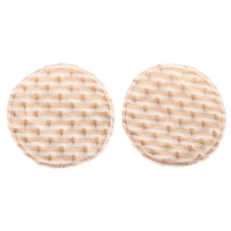 A set of reusable liners for a bra, 2 pcs., Beige color-2