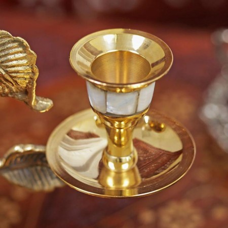 Brass Brass for 3 candles 21 cm "Stem"-3