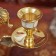Brass Brass for 3 candles 21 cm "Stem"