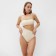 Swimsuit Assed female minku Milk color, size 48