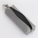 Key of zipper, length 16 cm, ring, carbine, gray color