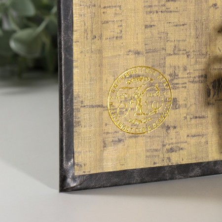 Safe leather book with embossing "Monetary Fund" 17x11x5 cm-2