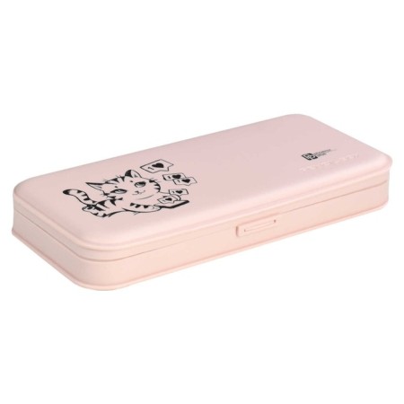Penal-football Plastic 90 x 204 x 28 mm, Phoenix "Cat with a book" Pink 61988-2