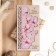 Wooden envelope "Happy birthday! Happiness and love" Flower branch, 16 x 8 cm