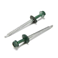 Roofing screws 4.8x70 mm, Ral6005 Color green, 100 pcs.