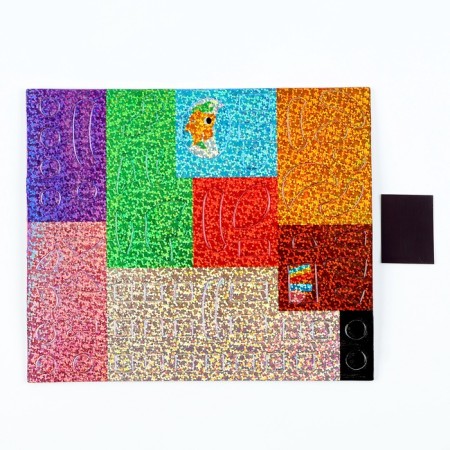 Mosaic sticker with uniform stickers and a magnet "Red cat"-3