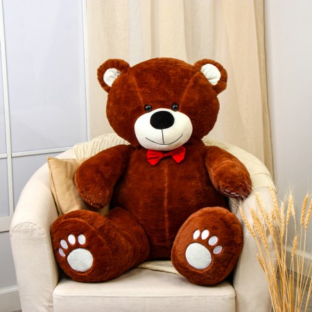 Soft toy "Bear" with a red bow, 90 cm-1