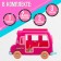 Game set "Fashion Travel": Trailer for travel, accessories, dolls, mix